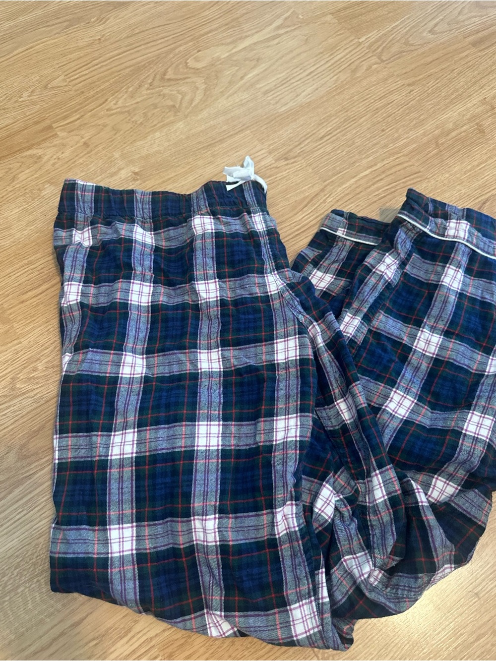 Cozy Navy Plaid Flannel J Crew PJS